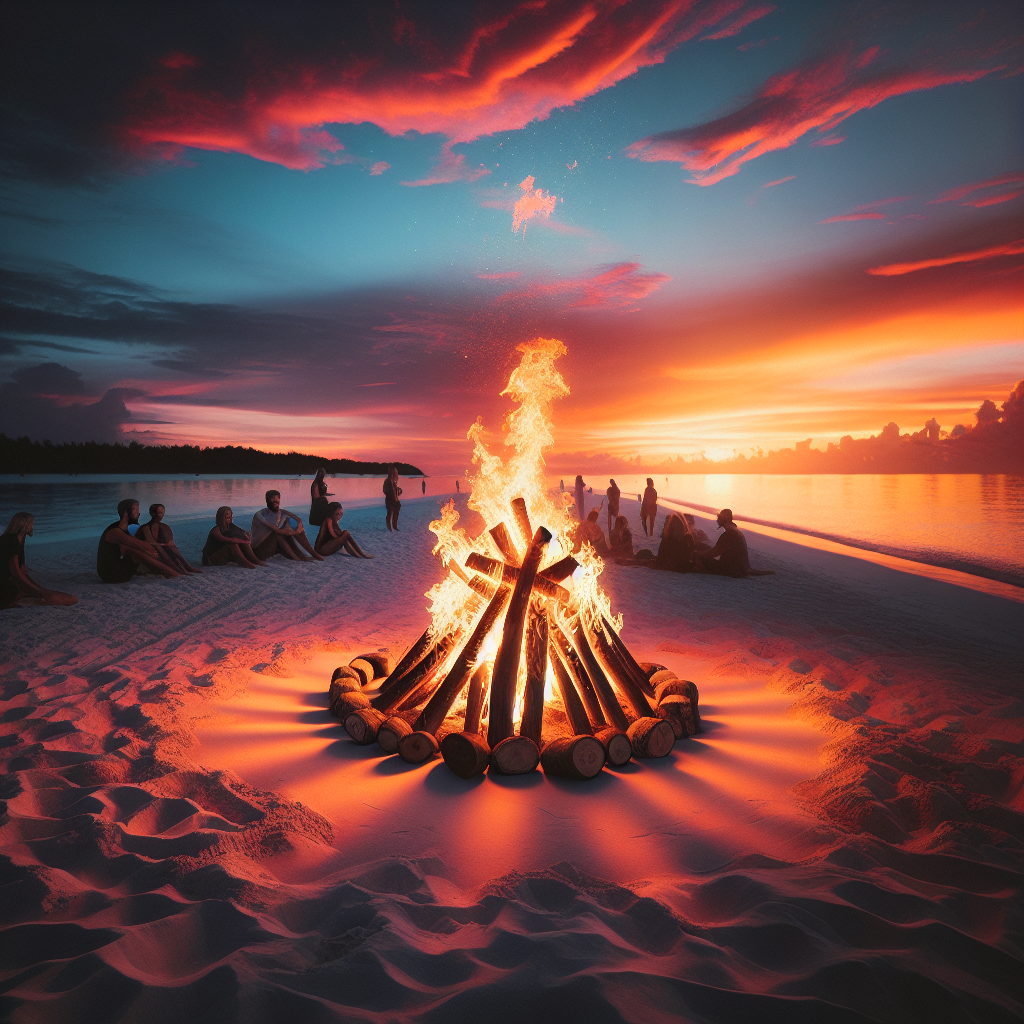 Have a bonfire on the beach
