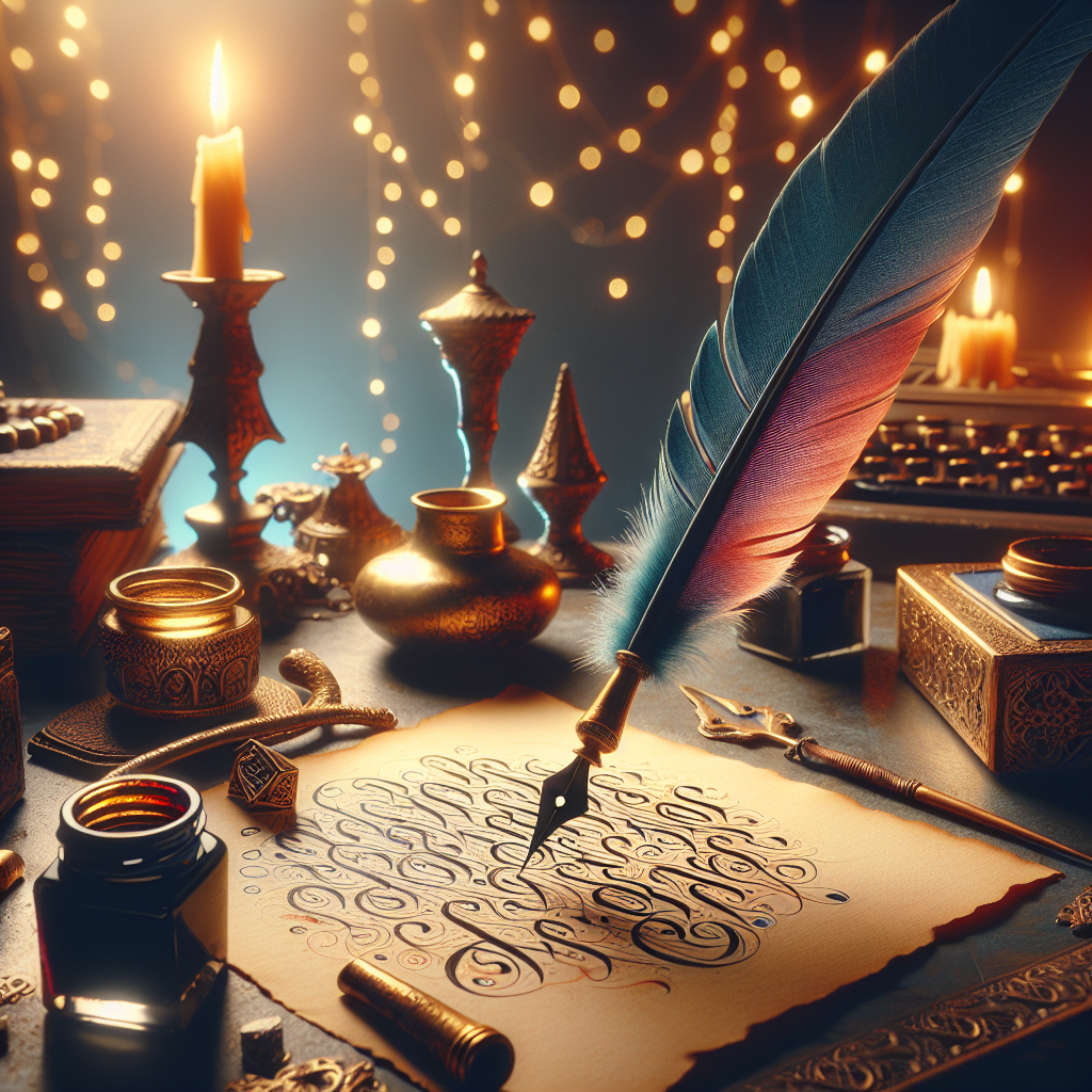 Learn calligraphy and create handwritten letters