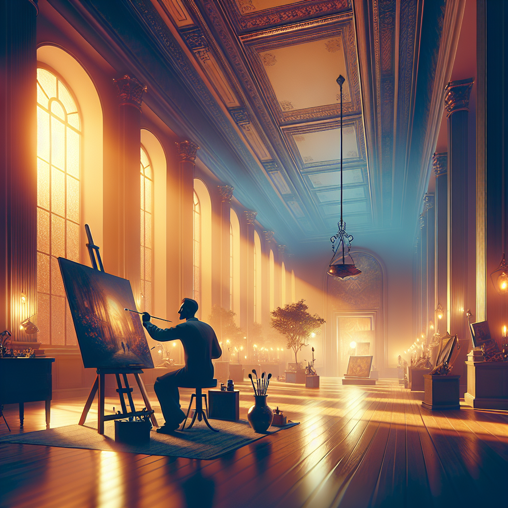 Create a piece of art for display