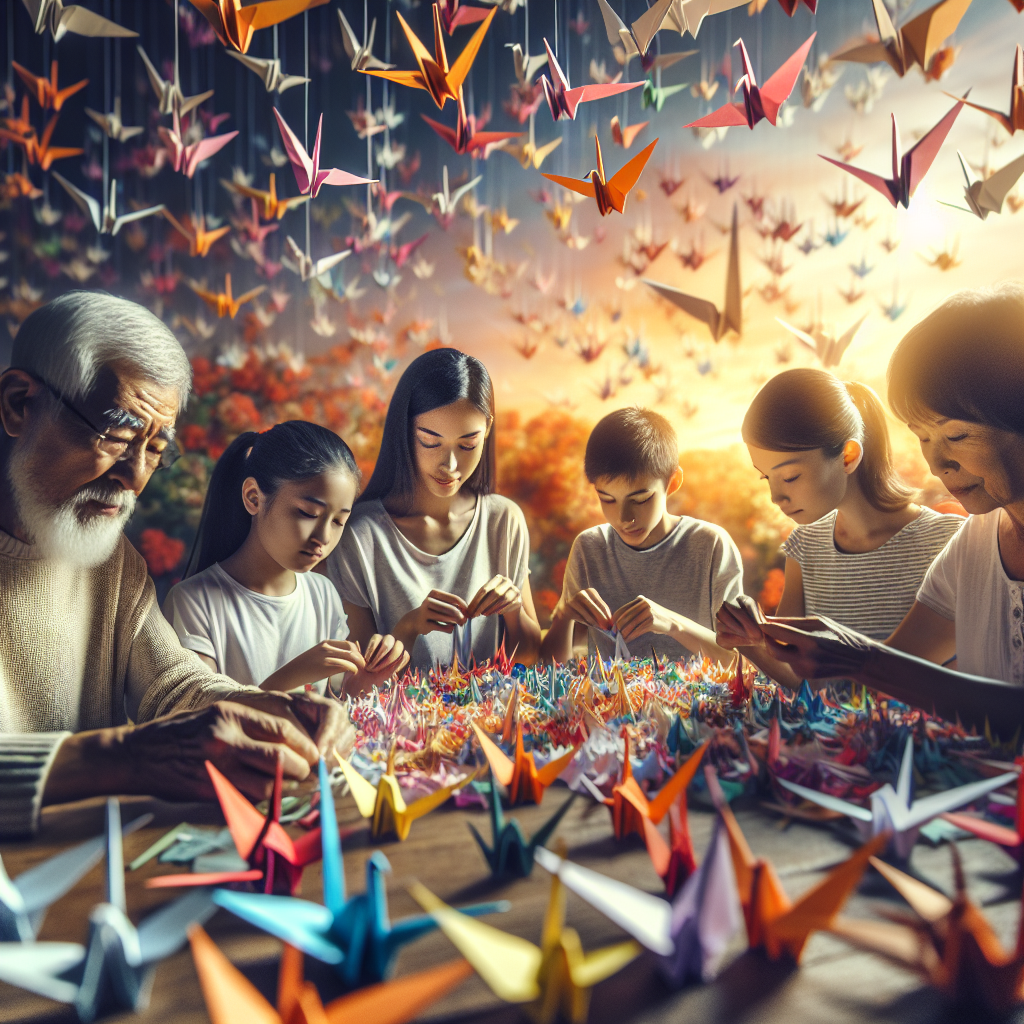 Learn origami and fold 1000 paper cranes