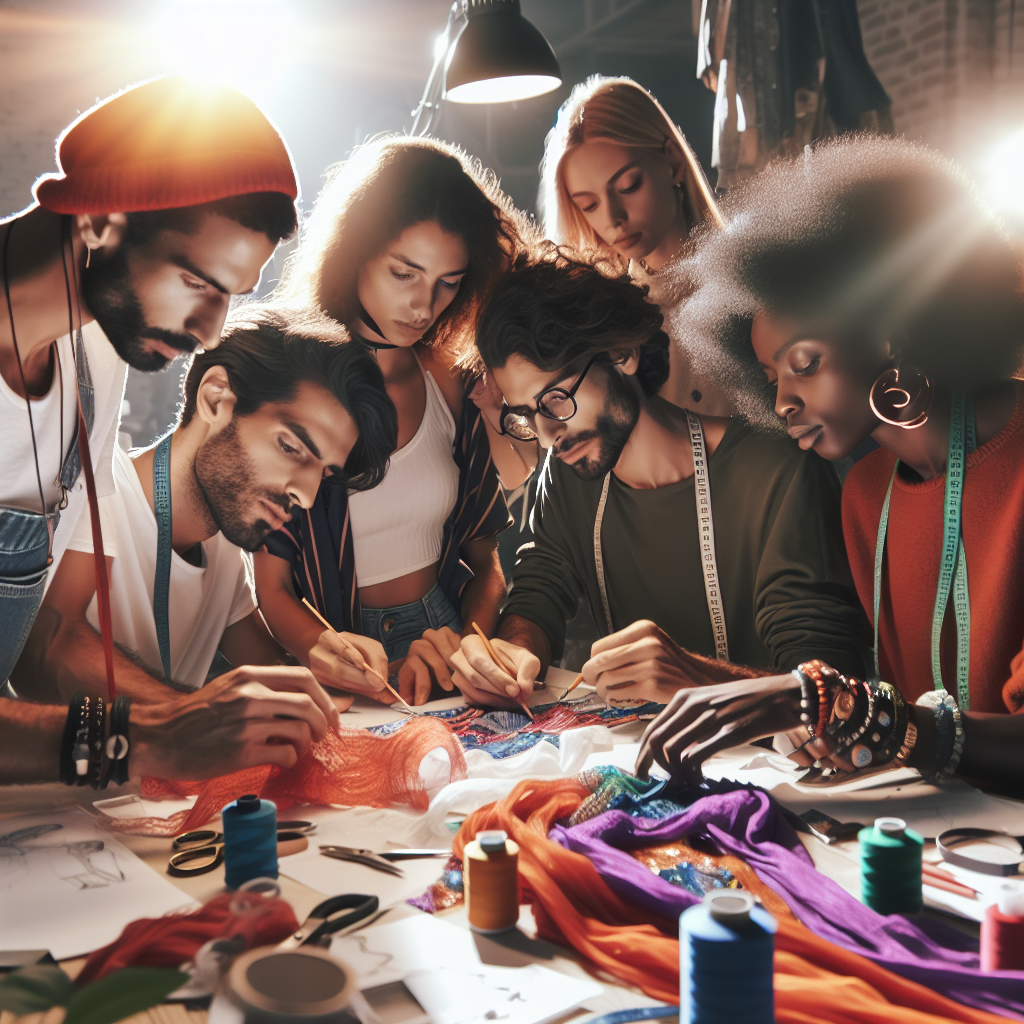 Create wearable art for a fashion show