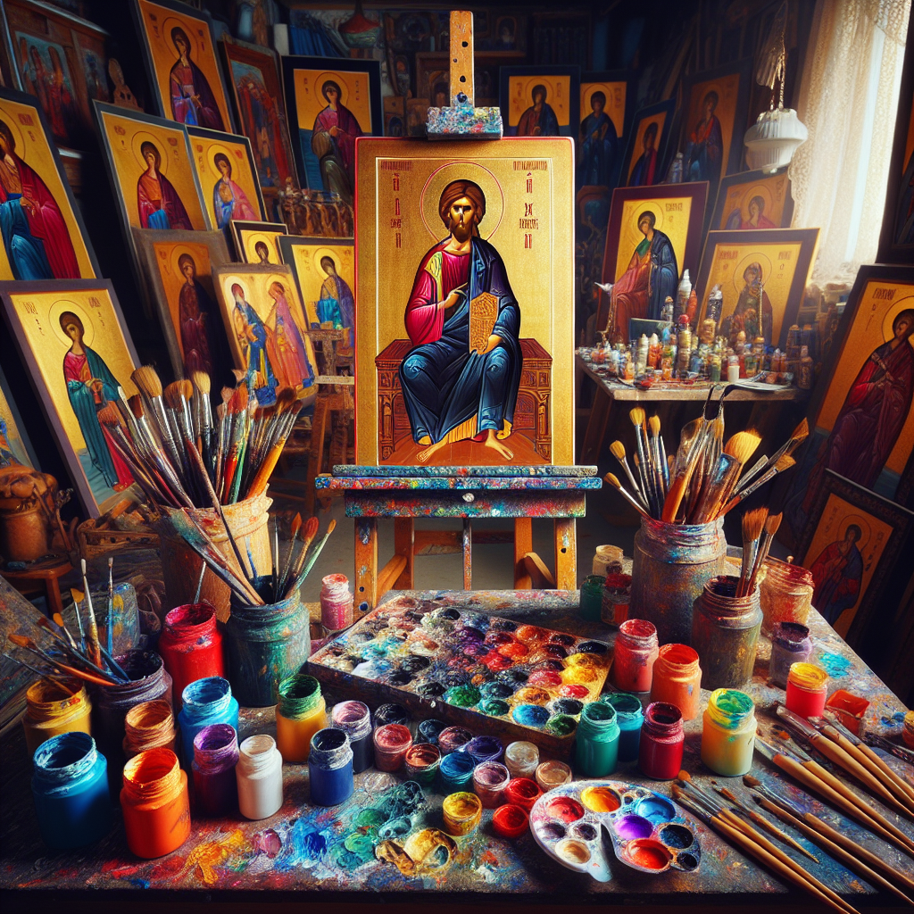 Learn Byzantine icon painting techniques