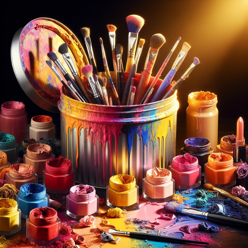 Make art using only expired makeup