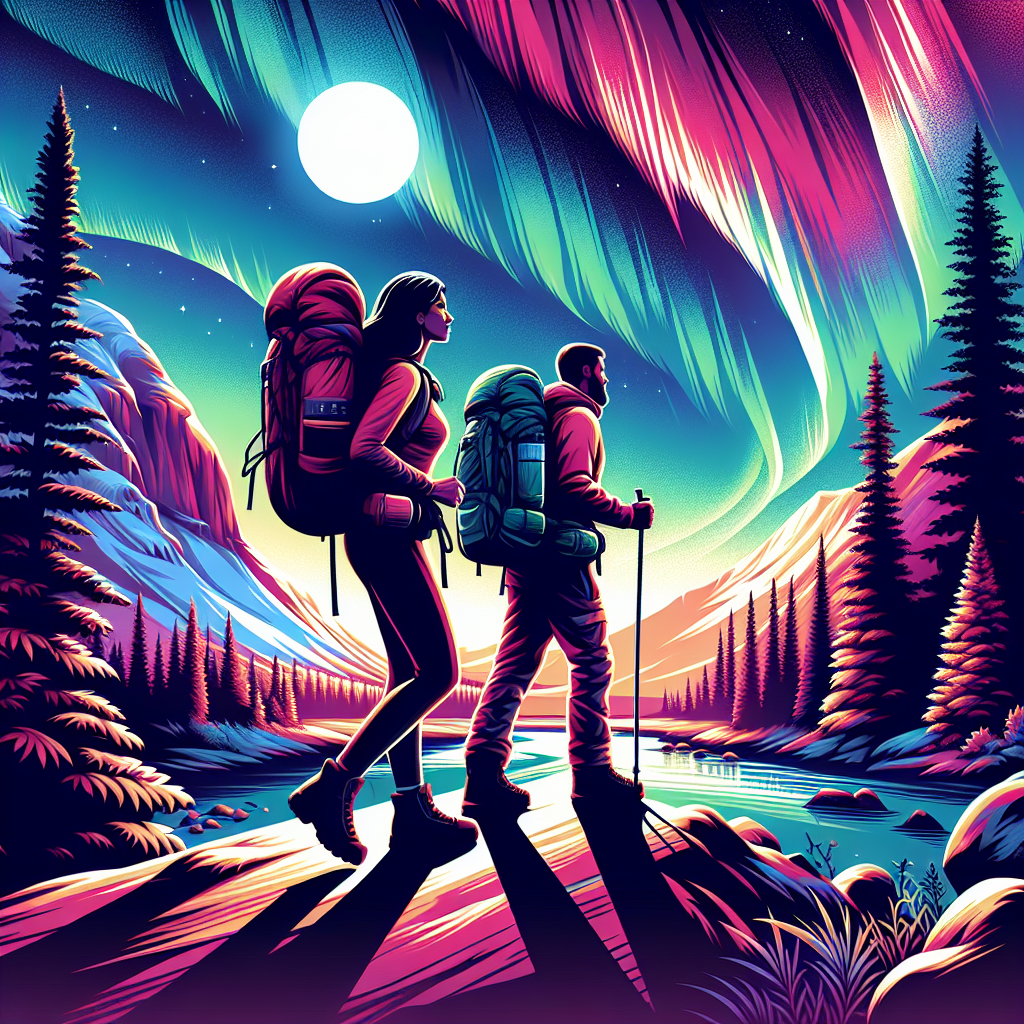 Backpack to the Aurora Borealis viewing spots