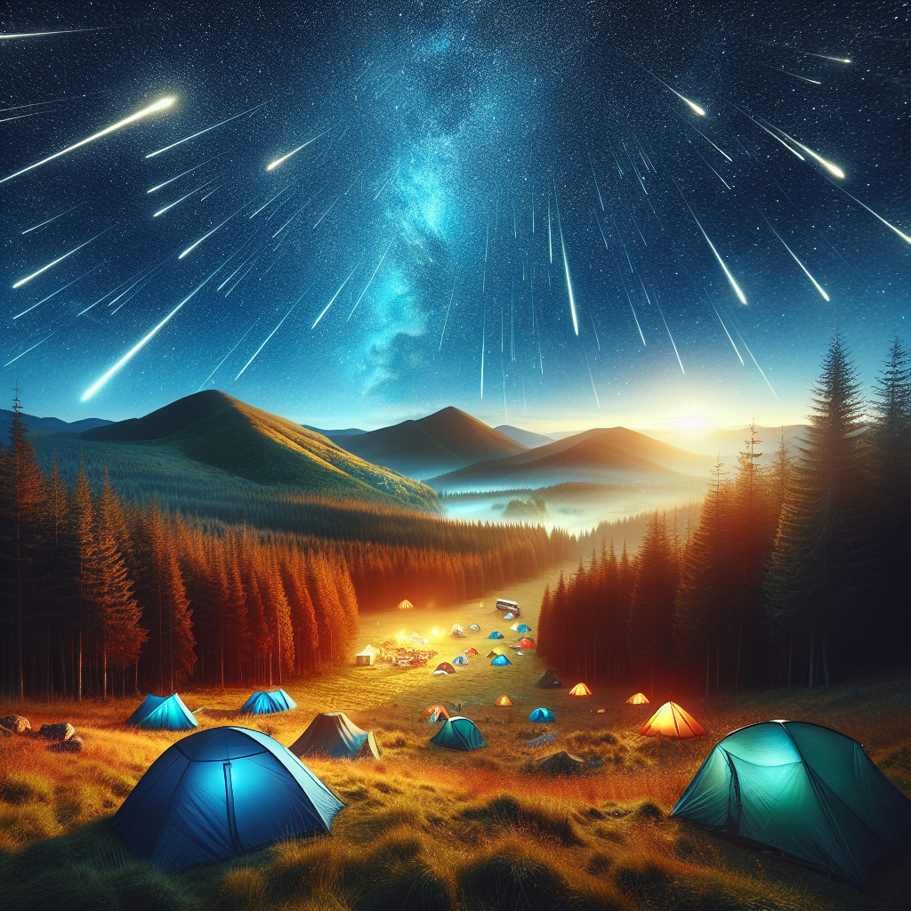Camp during a meteor shower