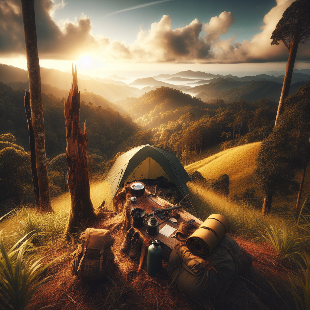Try survival camping with minimal gear