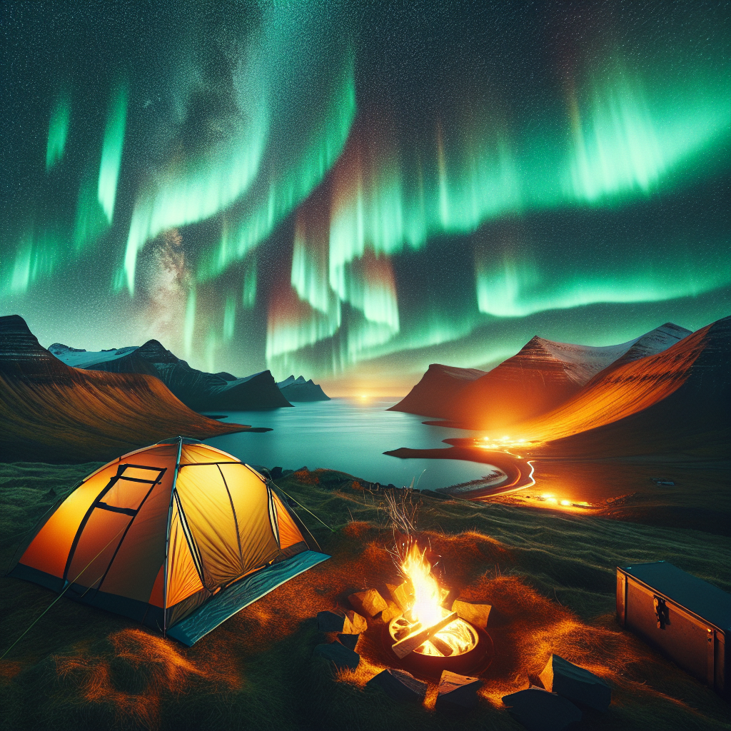Camp in a location where you can see the Northern Lights