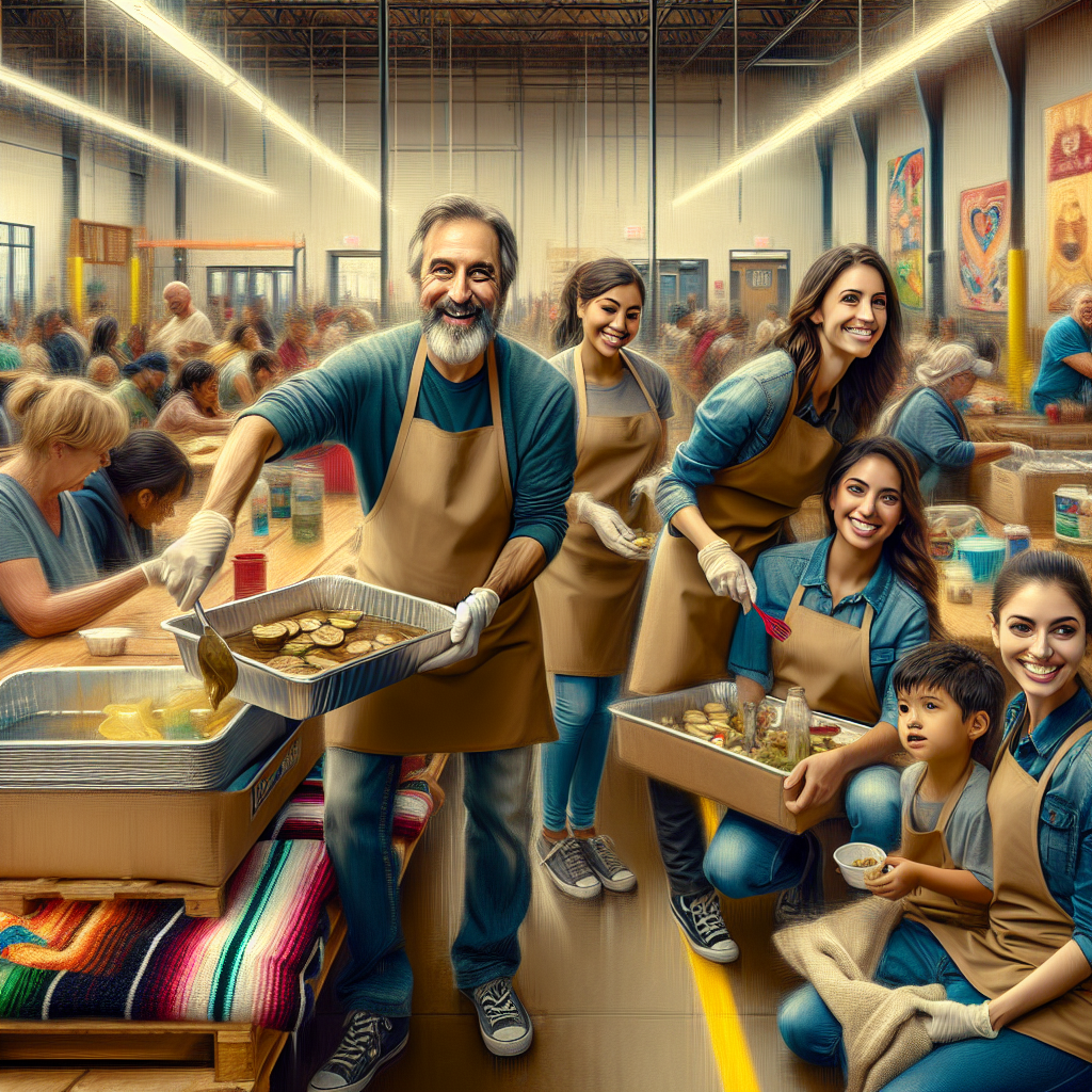 Volunteer at a homeless shelter for a month