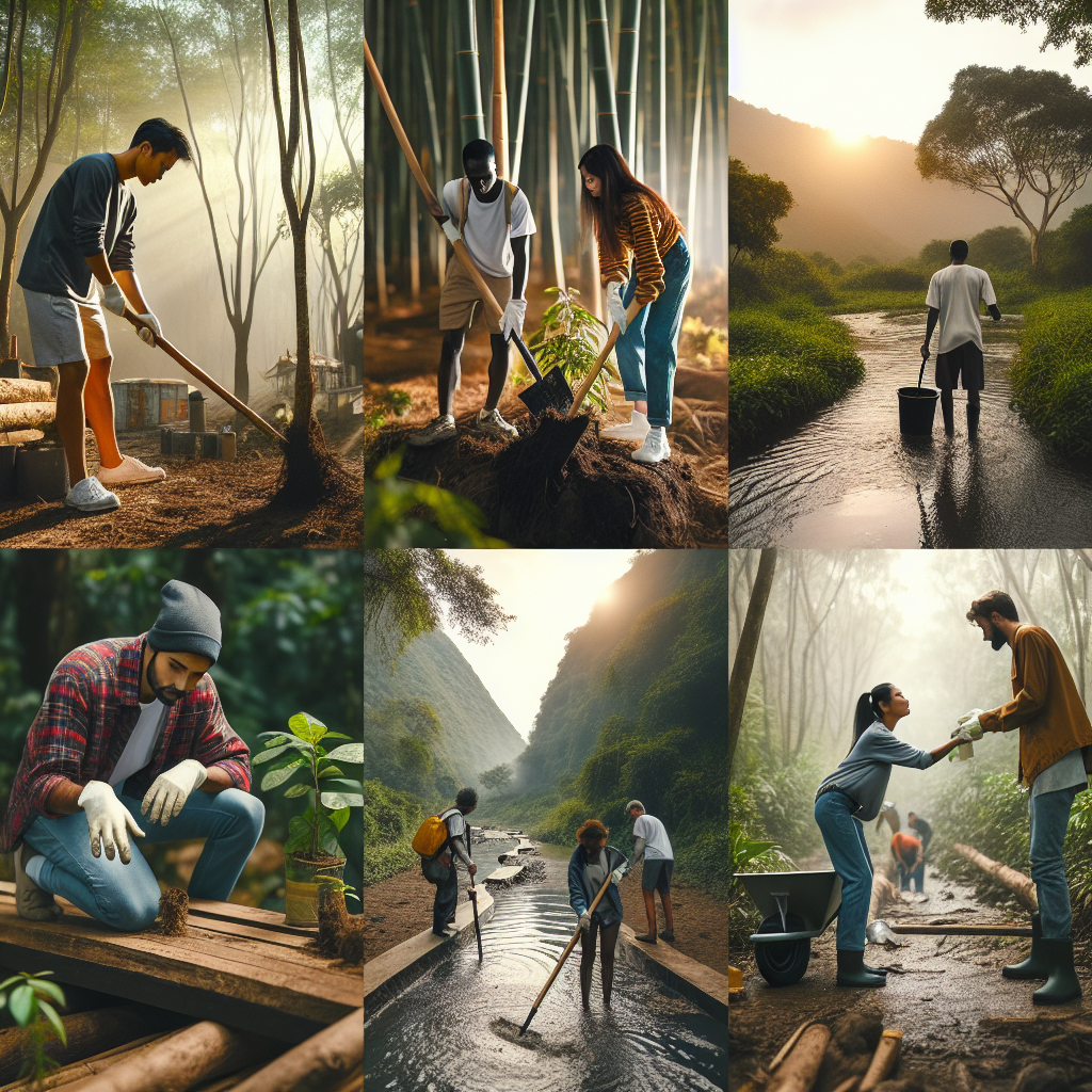 Volunteer with environmental conservation projects