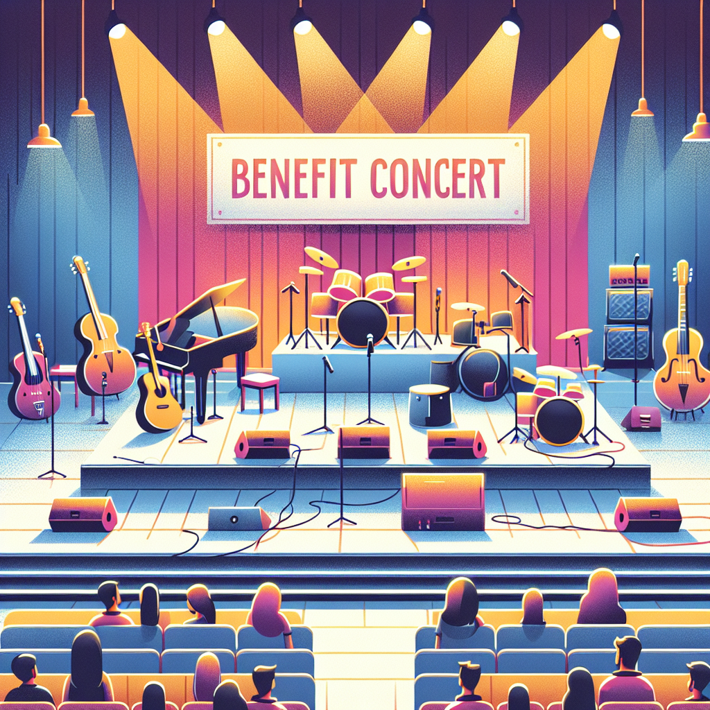 Organize a benefit concert for local causes