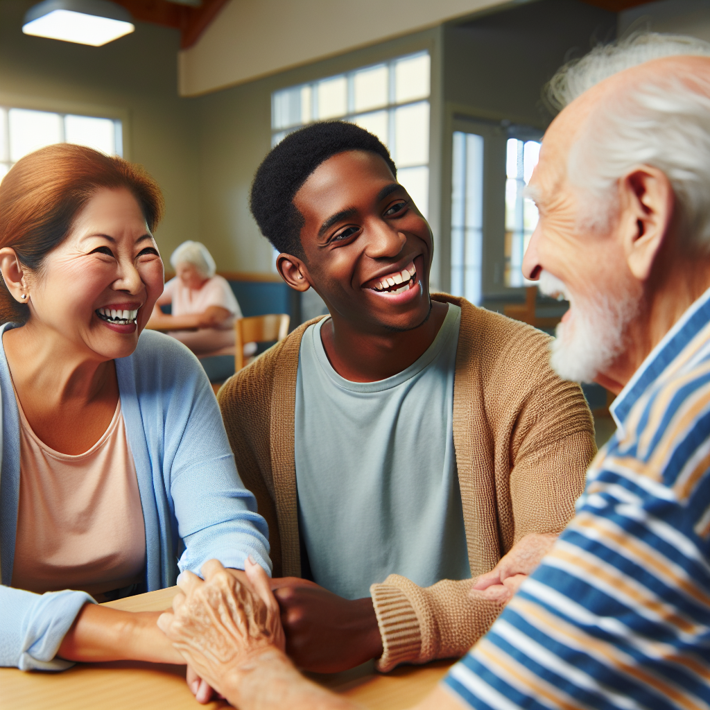 Volunteer at a senior center regularly