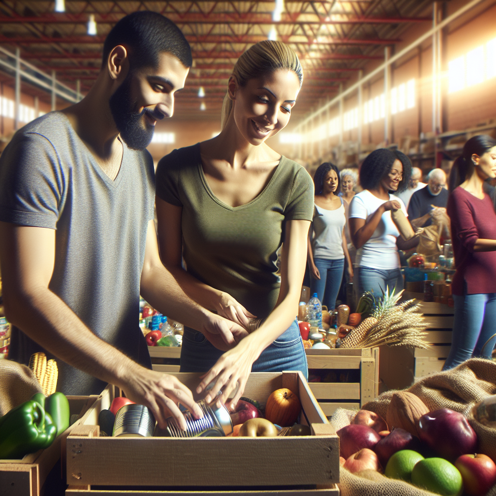 Organize a food drive for local food banks