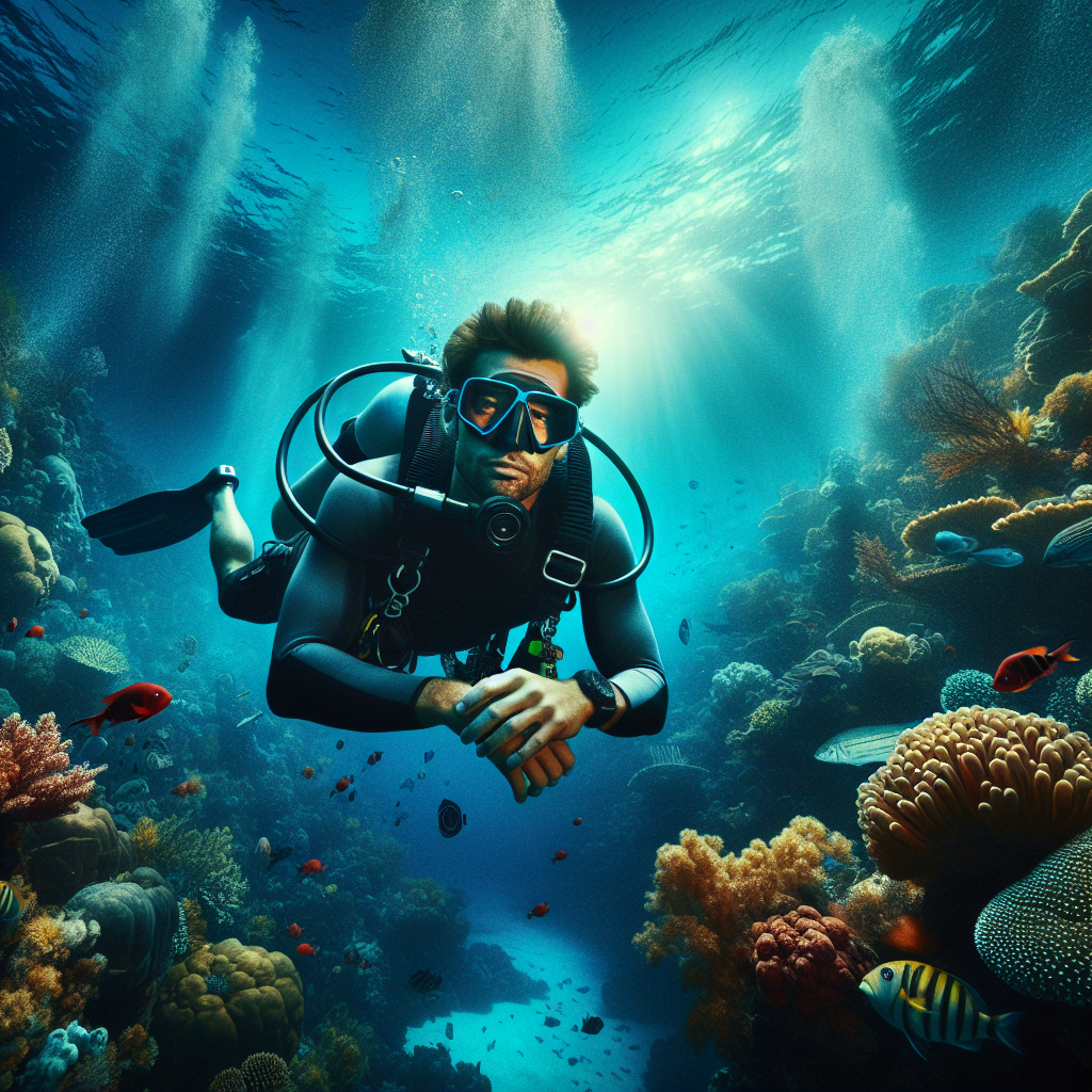 Free dive to 100 feet underwater
