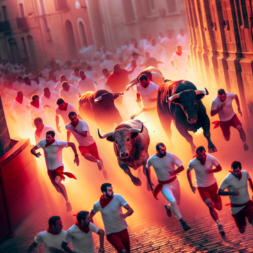 Run with the bulls in Pamplona