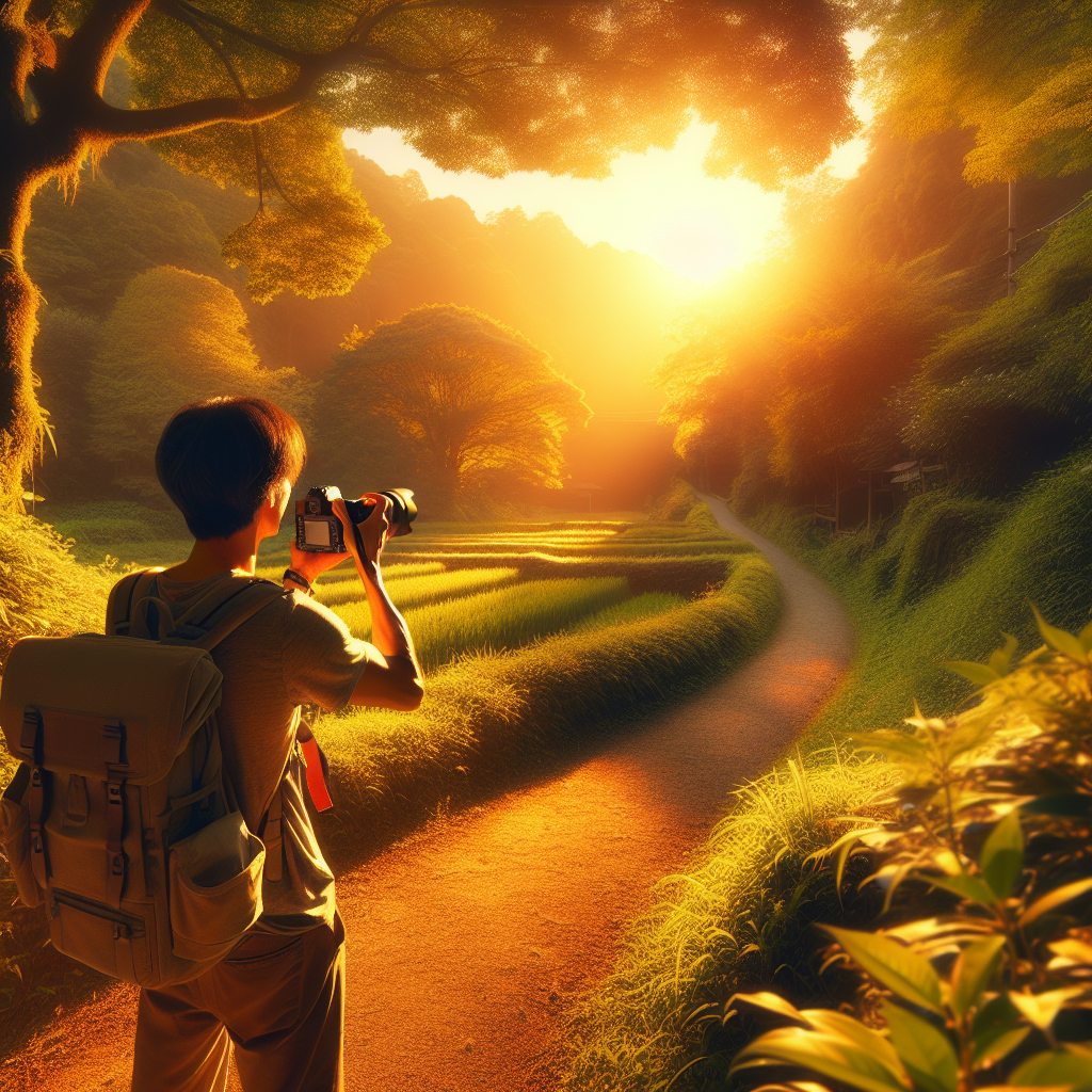 Go on a photography walk at golden hour