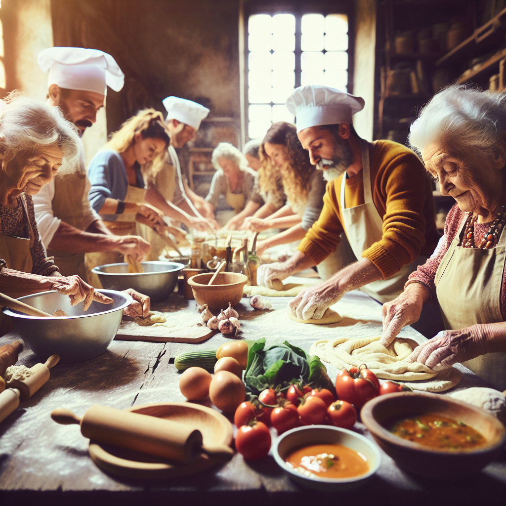 Take a cooking class in Italy with local nonnas