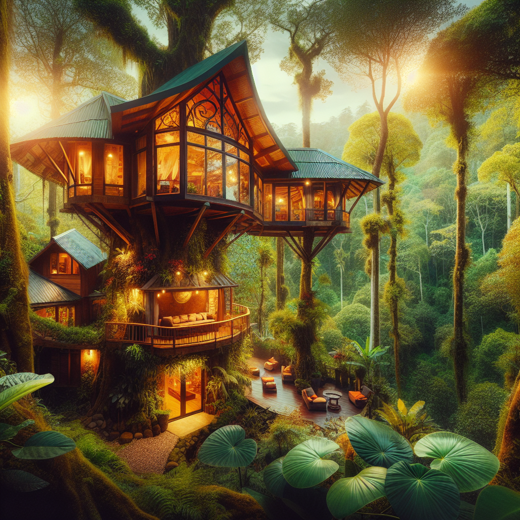 Stay in a luxury treehouse resort