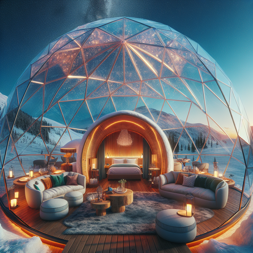 Stay in a luxury igloo with glass ceiling