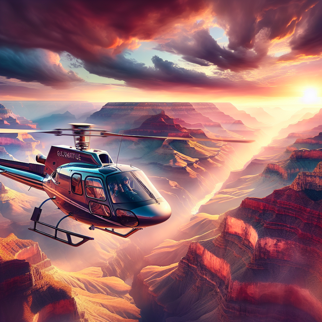 Take a helicopter tour of the Grand Canyon