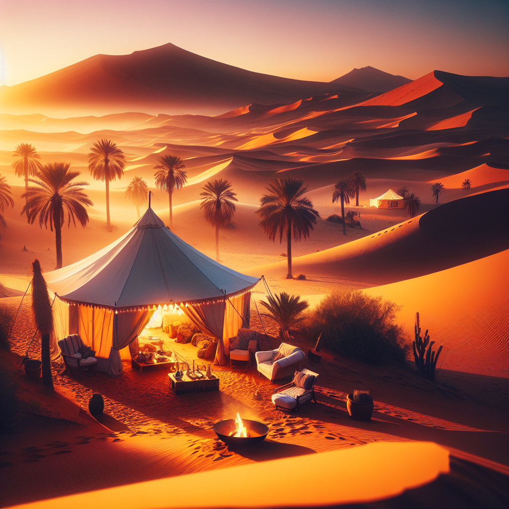 Experience luxury camping in the Sahara