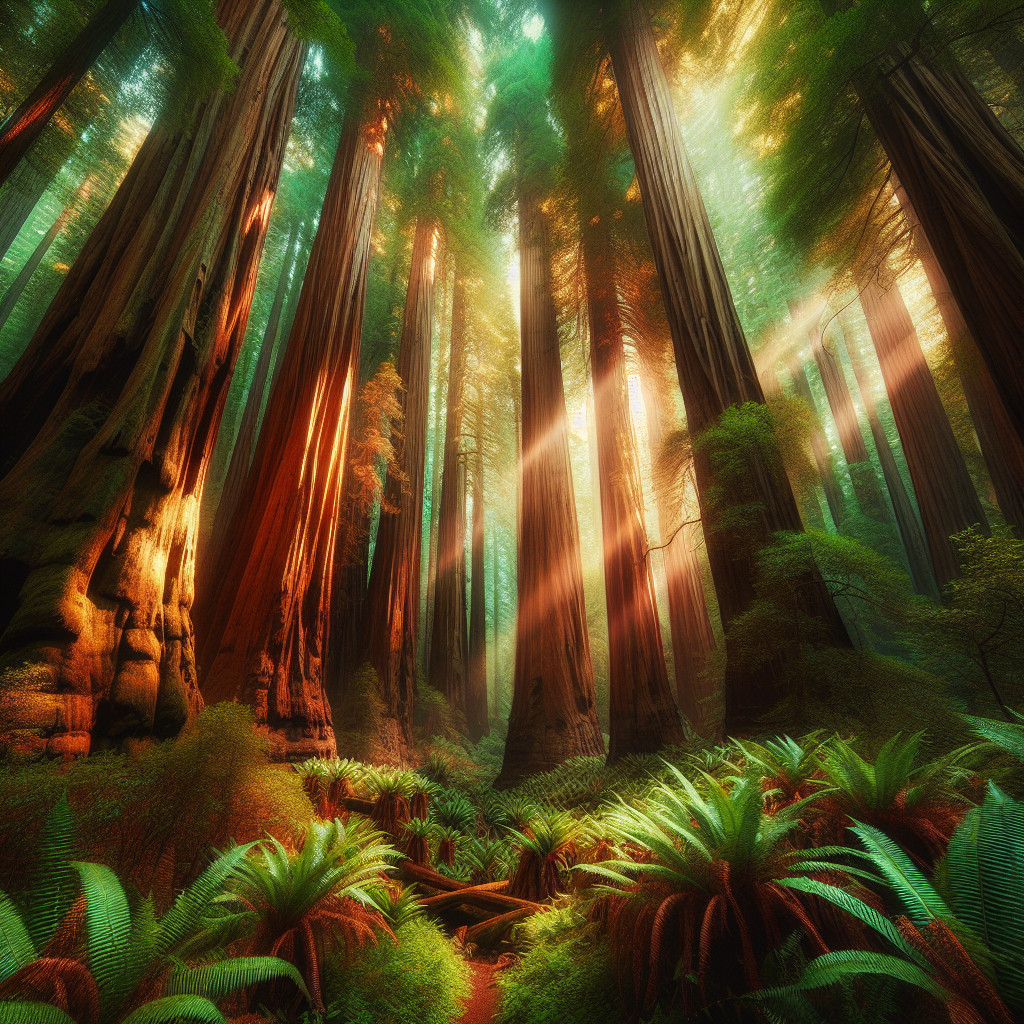 Walk through an ancient redwood forest