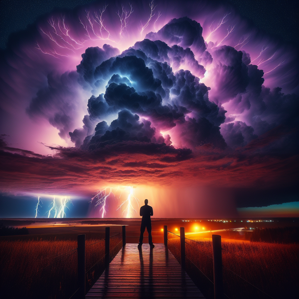 Experience a lightning storm from a safe distance