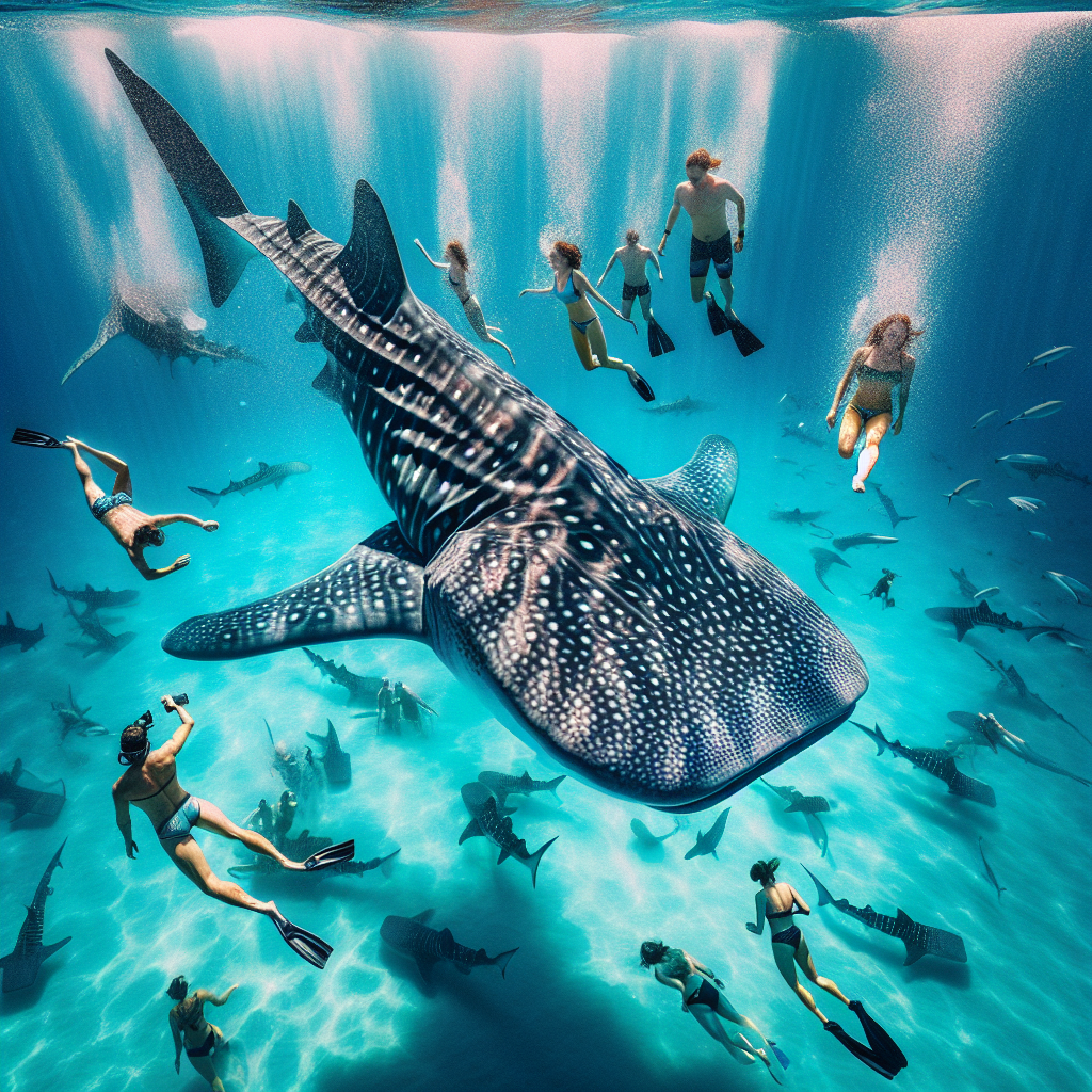 Swim with whale sharks in the Philippines