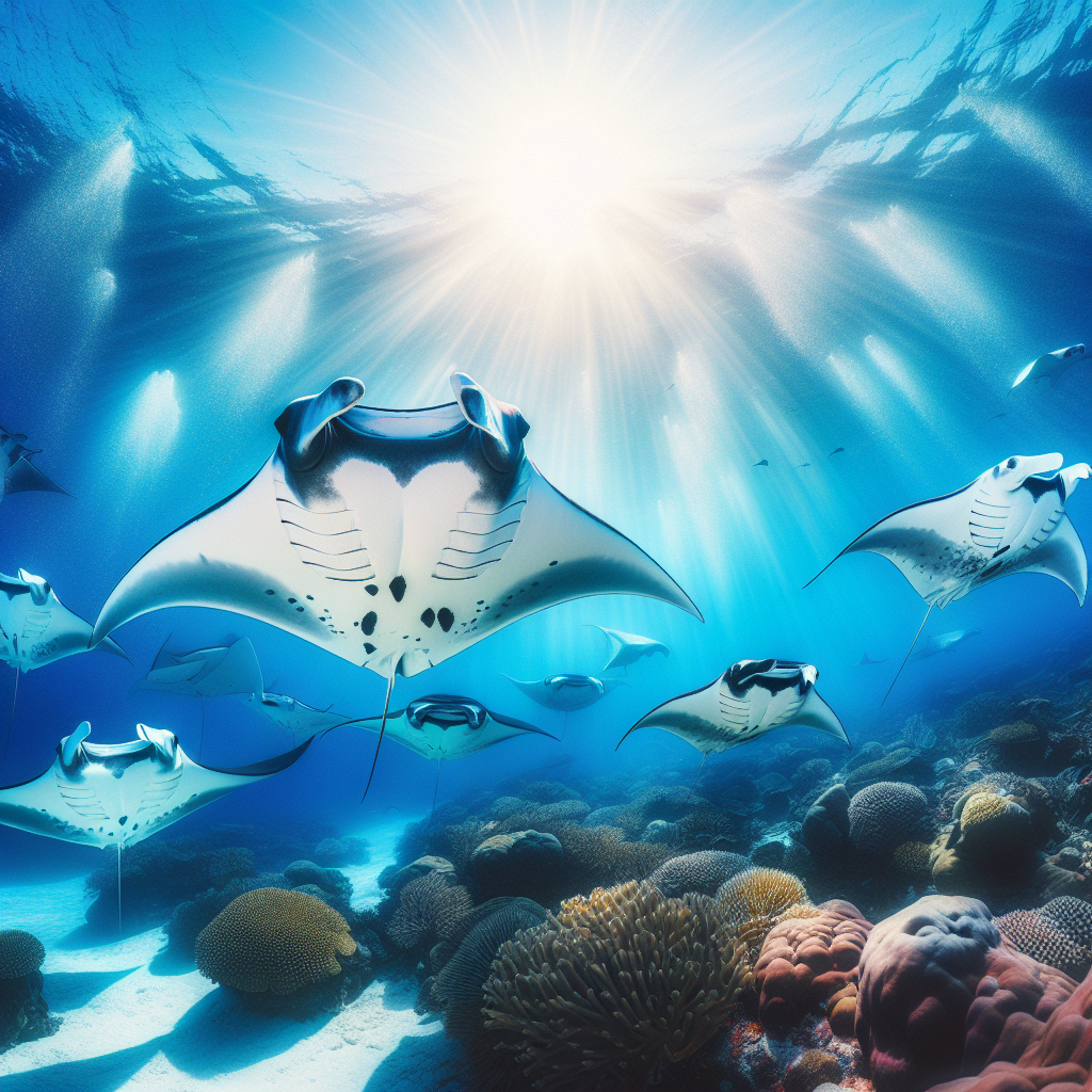 Dive with manta rays