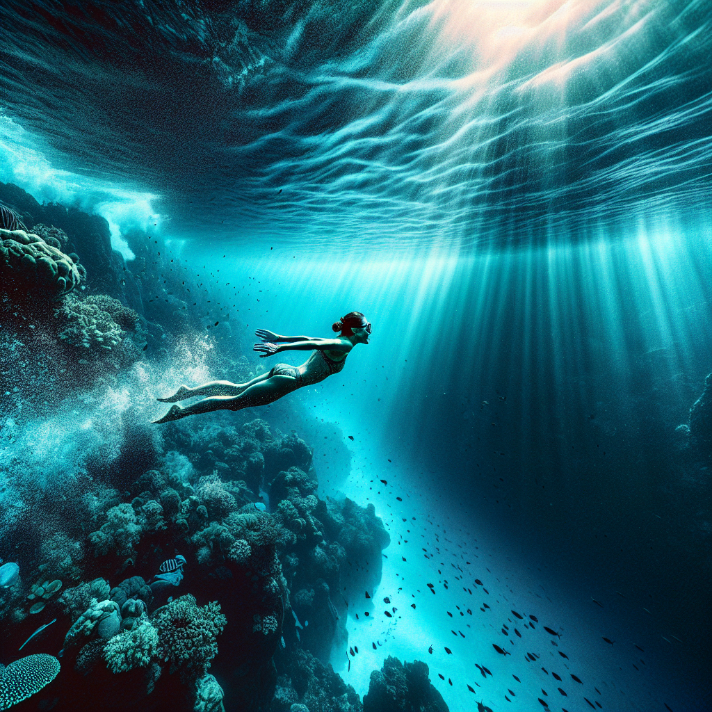 Swim in the Mariana Trench area