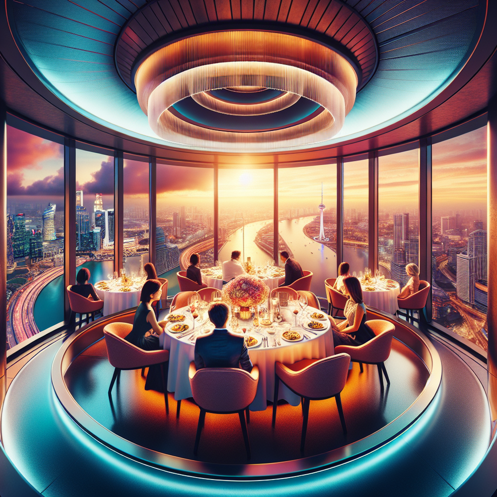 Have dinner at a rotating restaurant