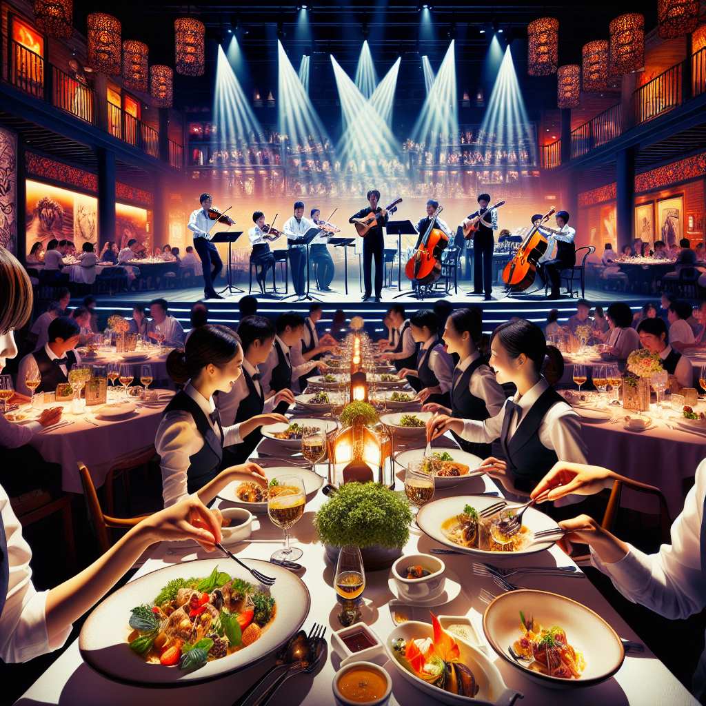Eat at a restaurant with live entertainment