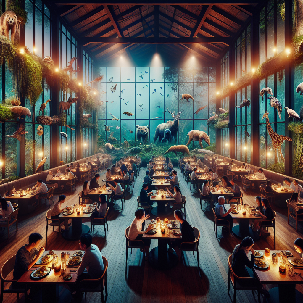 Dine at a restaurant with a view of wildlife