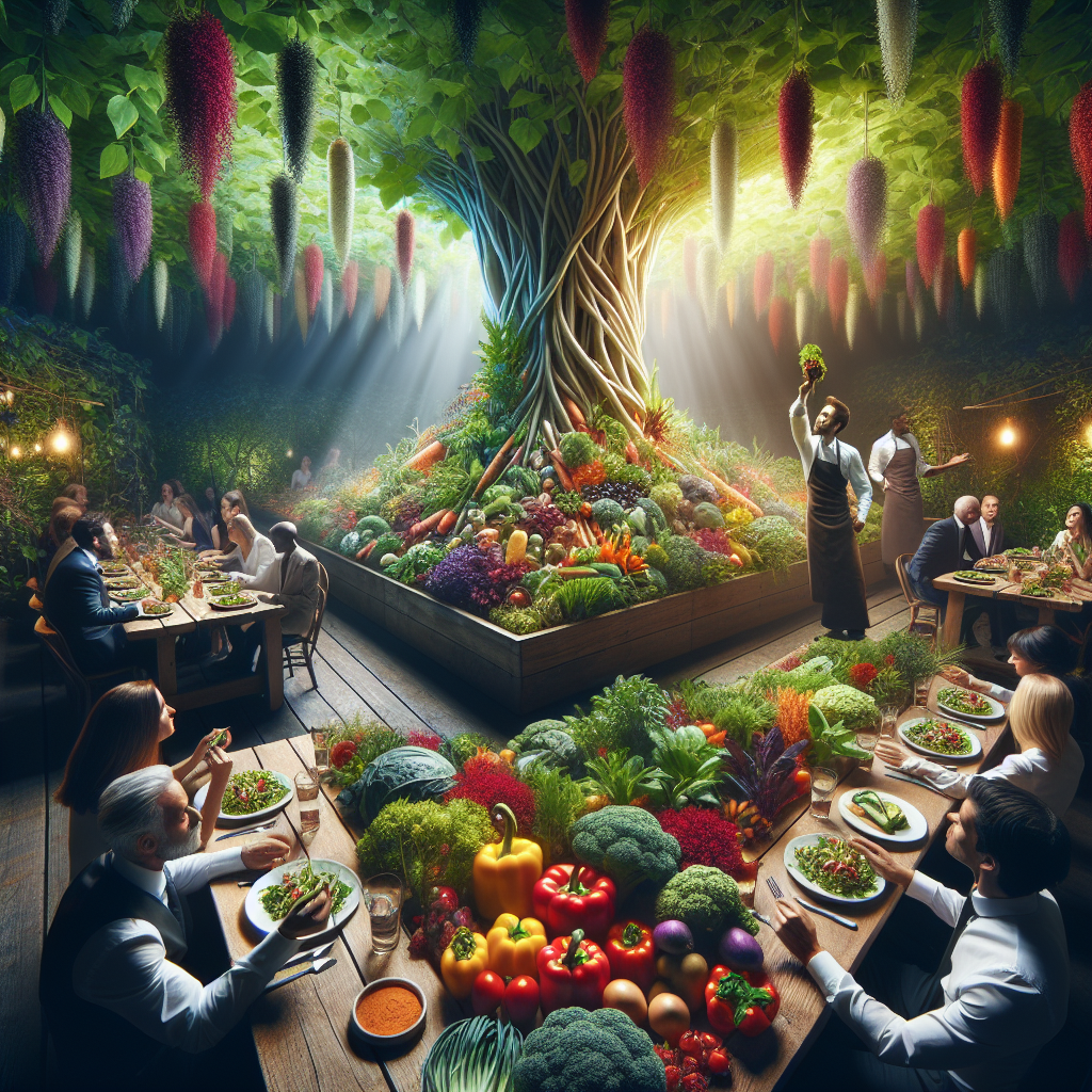 Eat at a restaurant that grows its own vegetables