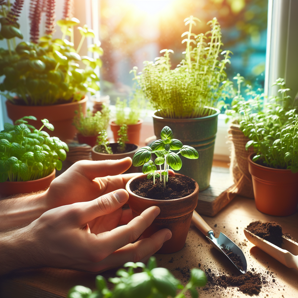 Plant a small herb garden on your windowsill