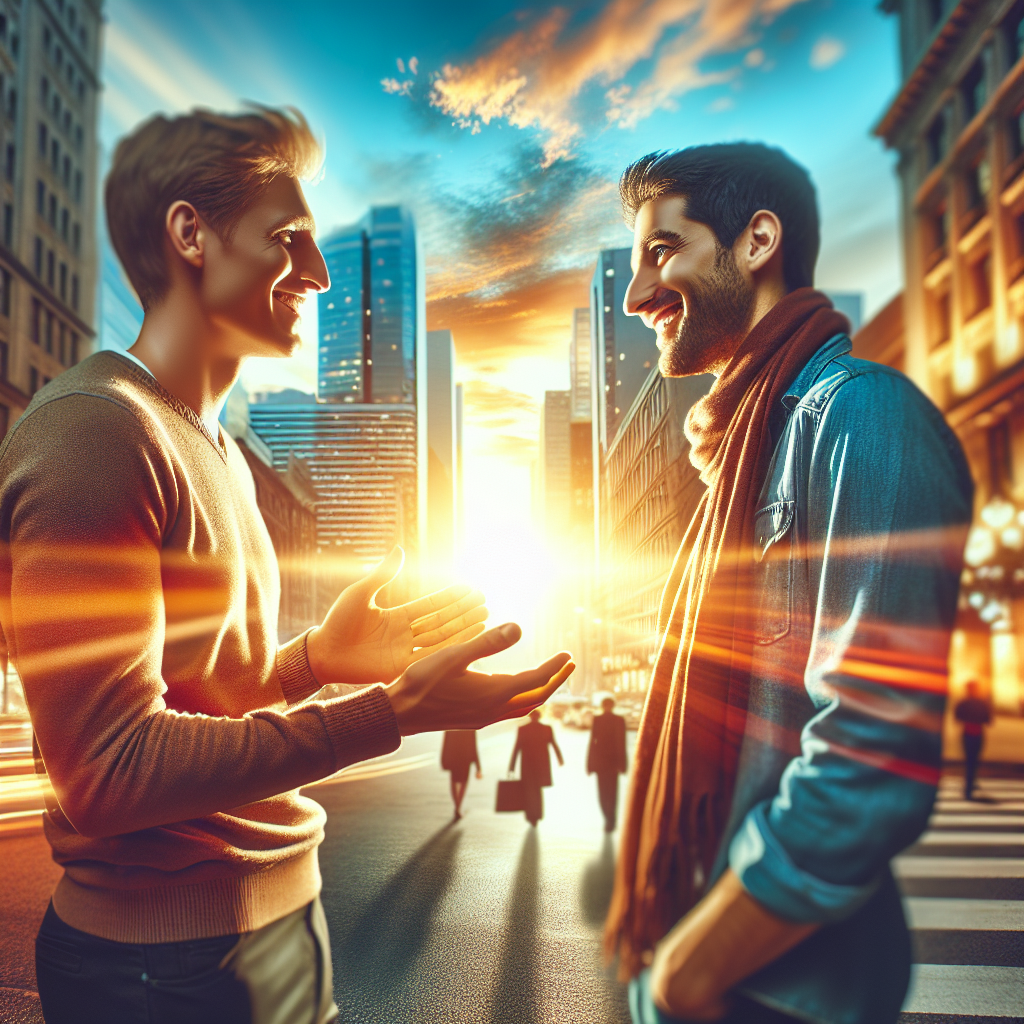 Make a new friend by striking up a conversation