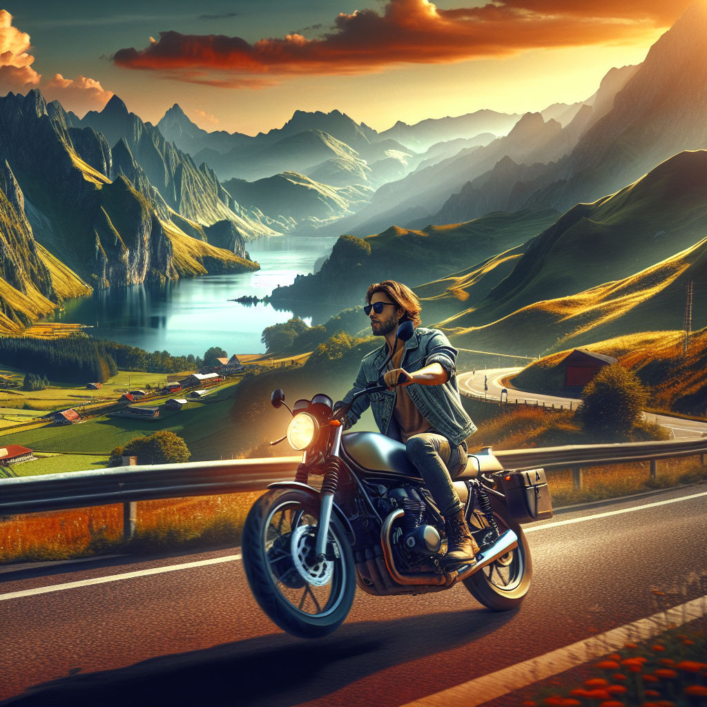 Take a solo motorcycle trip across scenic routes