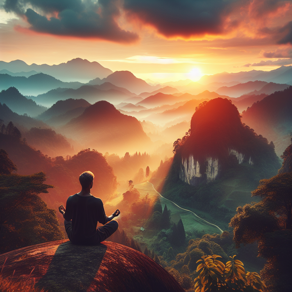 Spend time alone in a meditation retreat