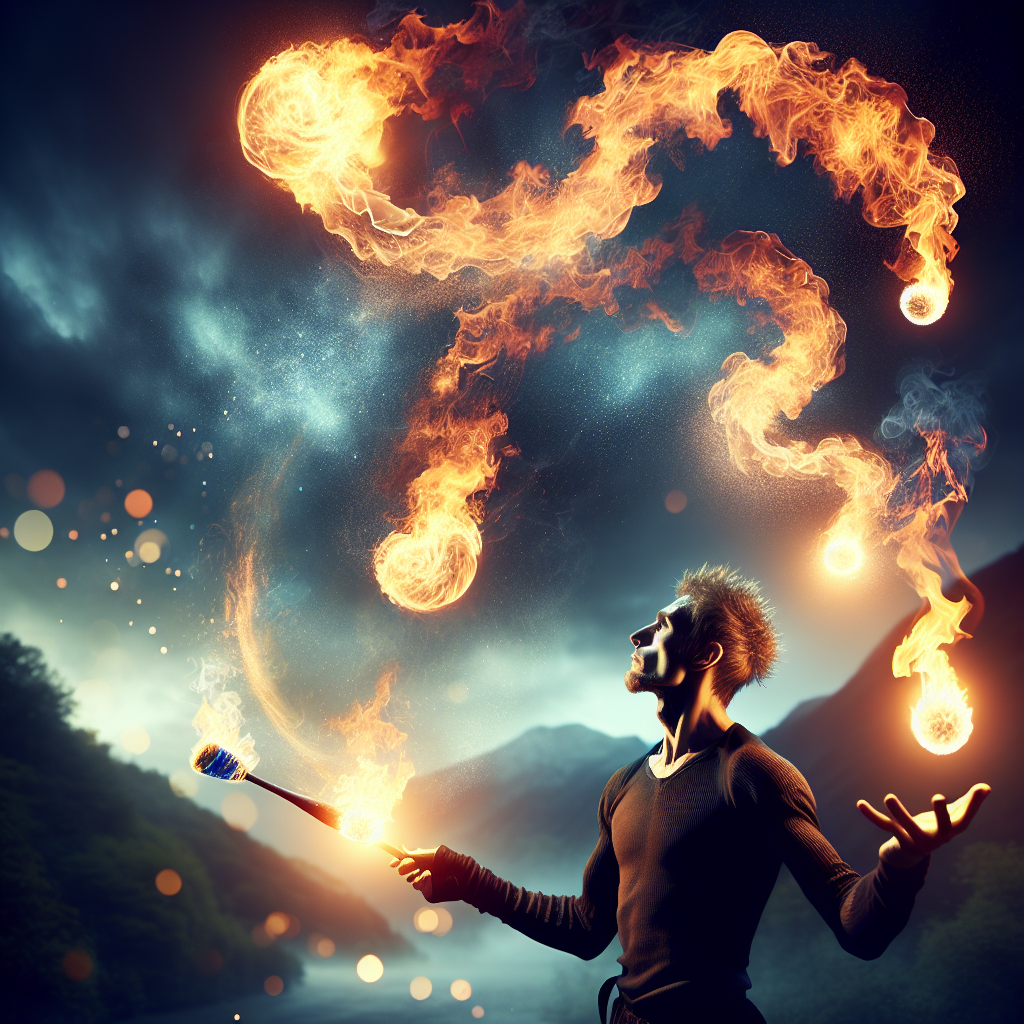 Learn to juggle flaming torches