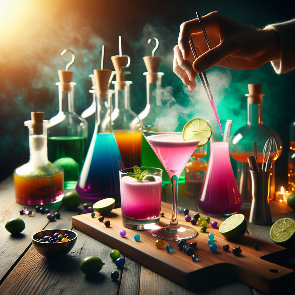 Learn to make cocktails that change color