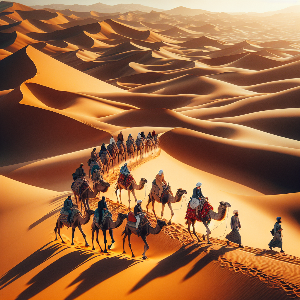 Take a camel caravan across the Sahara
