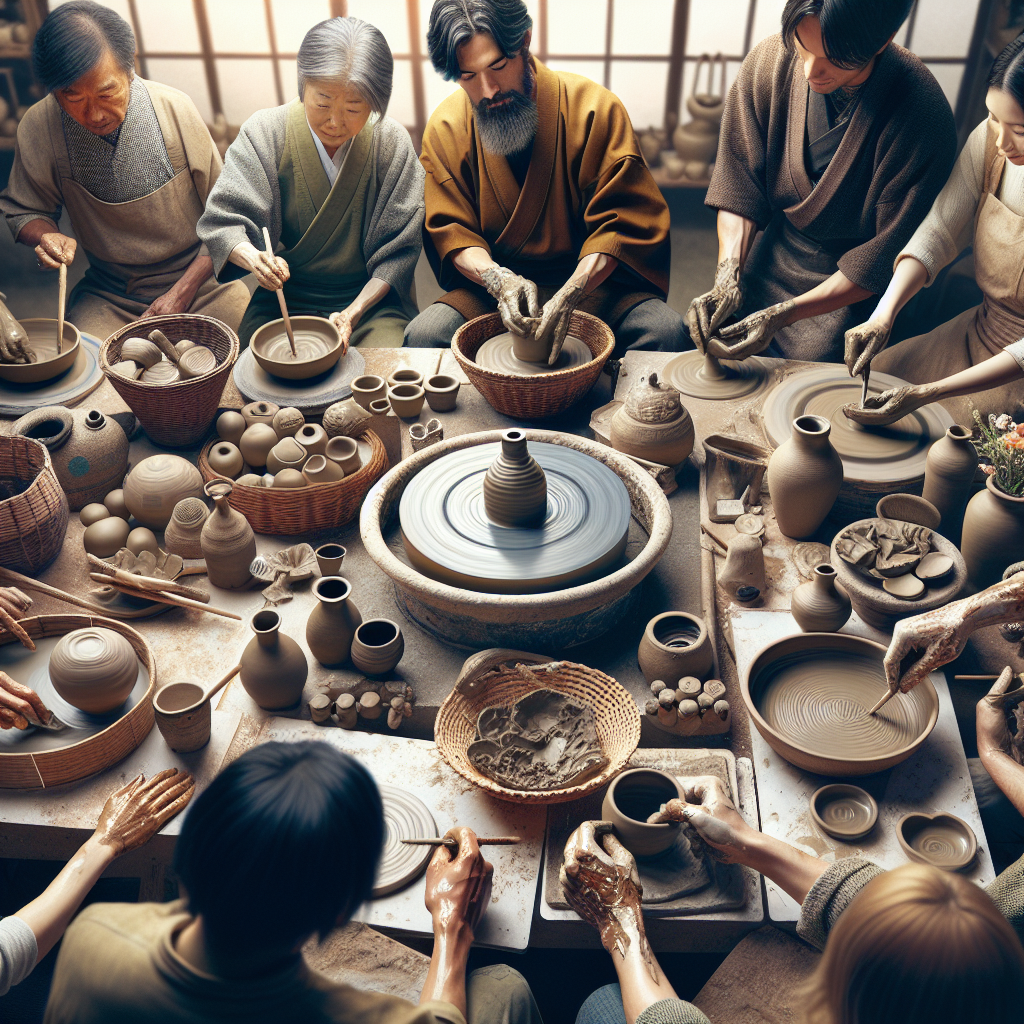 Learn traditional pottery in Japan