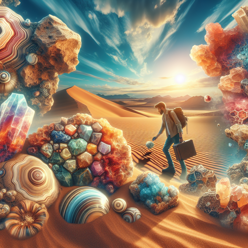 Collect unique desert minerals and rocks