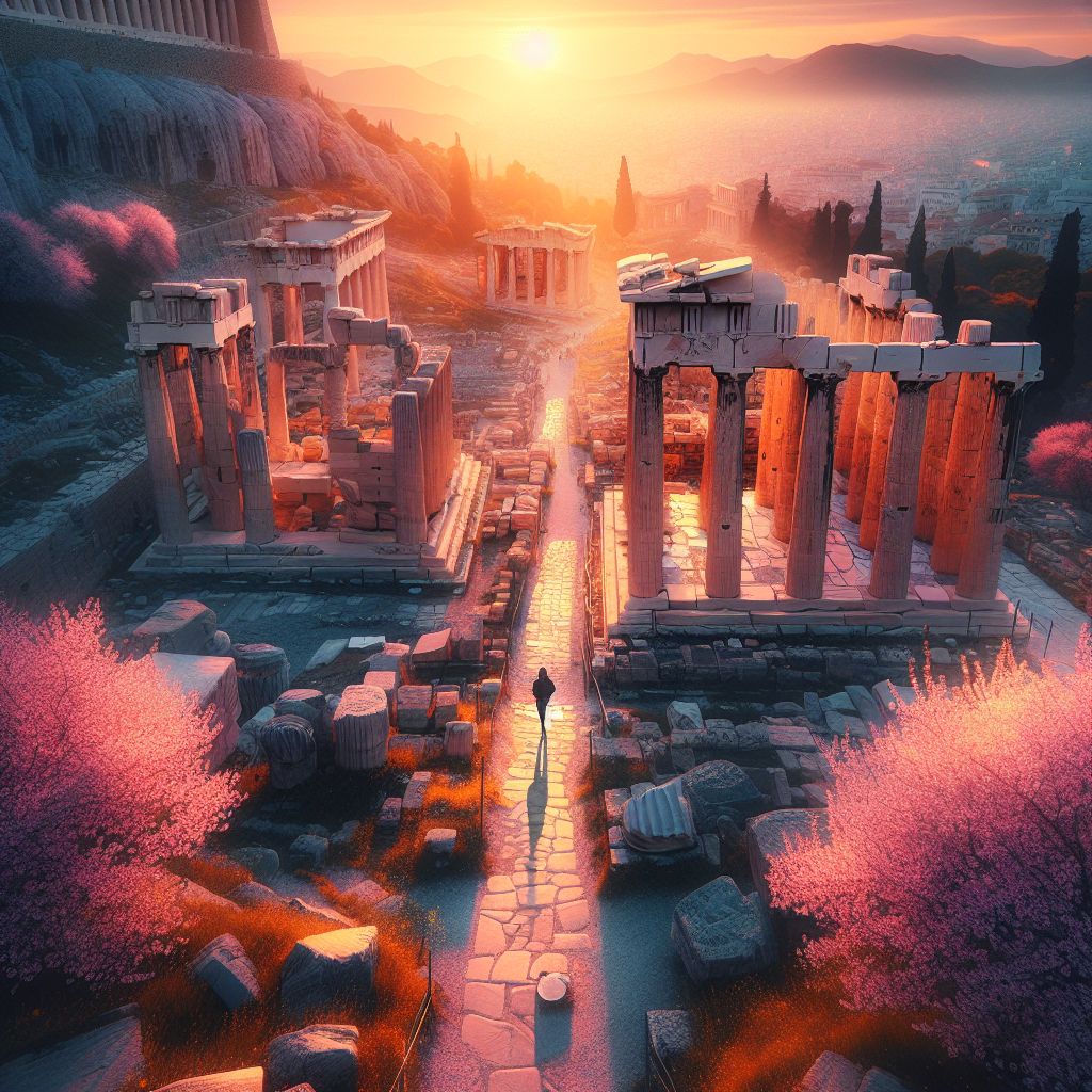 Explore the ancient ruins of Greece