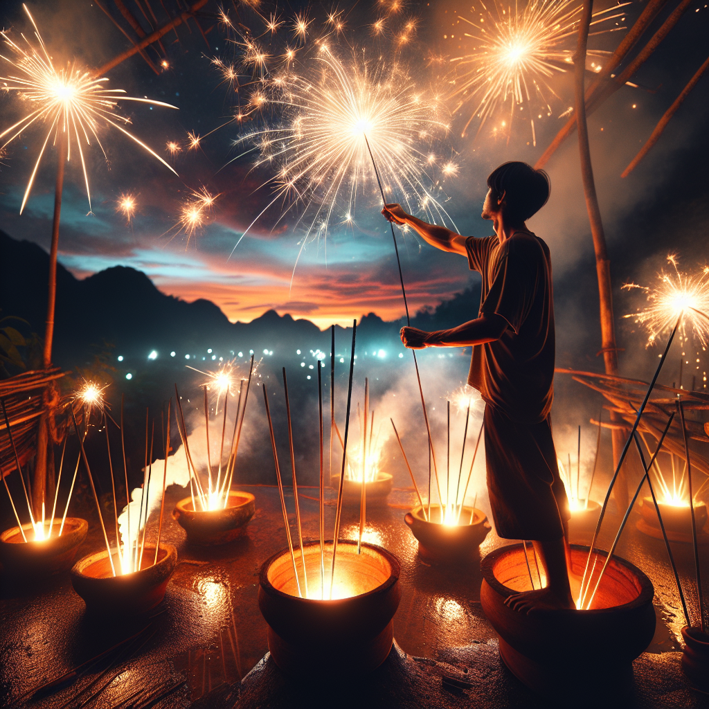 Create homemade sparklers art photography