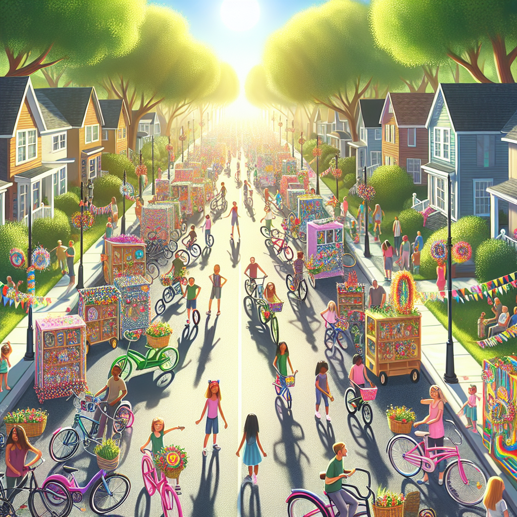 Organize a neighborhood bike decorating contest