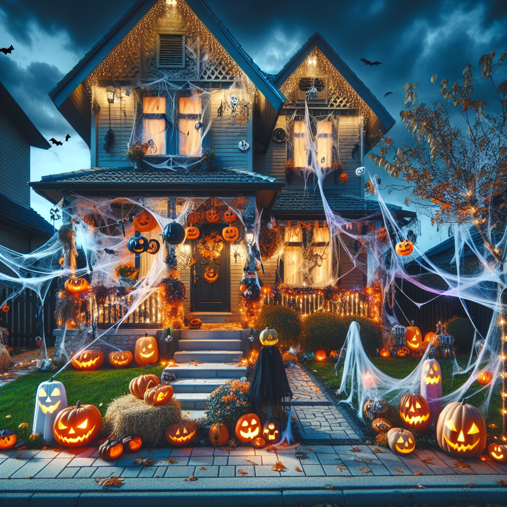 Decorate your house to be the spookiest on the block