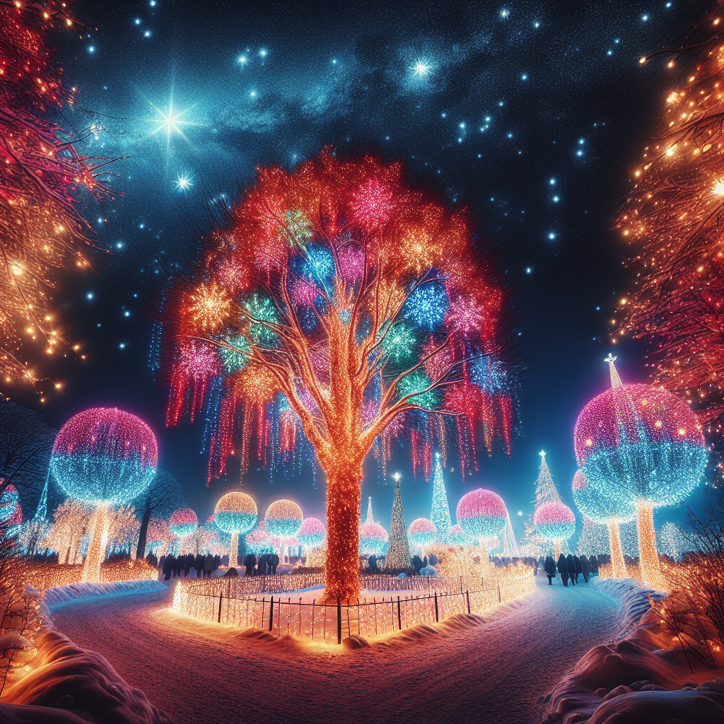 Attend a holiday lights festival or display