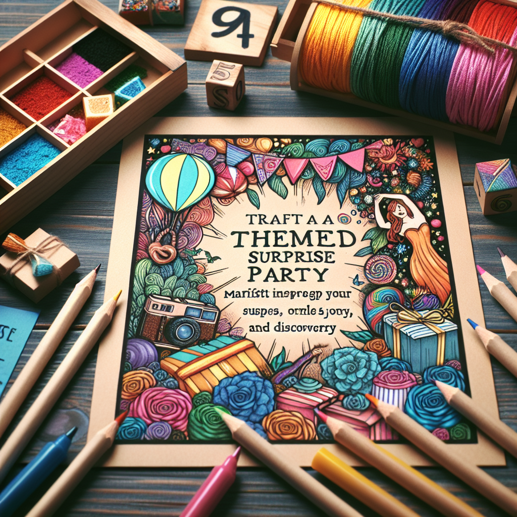 Throw yourself a themed surprise party